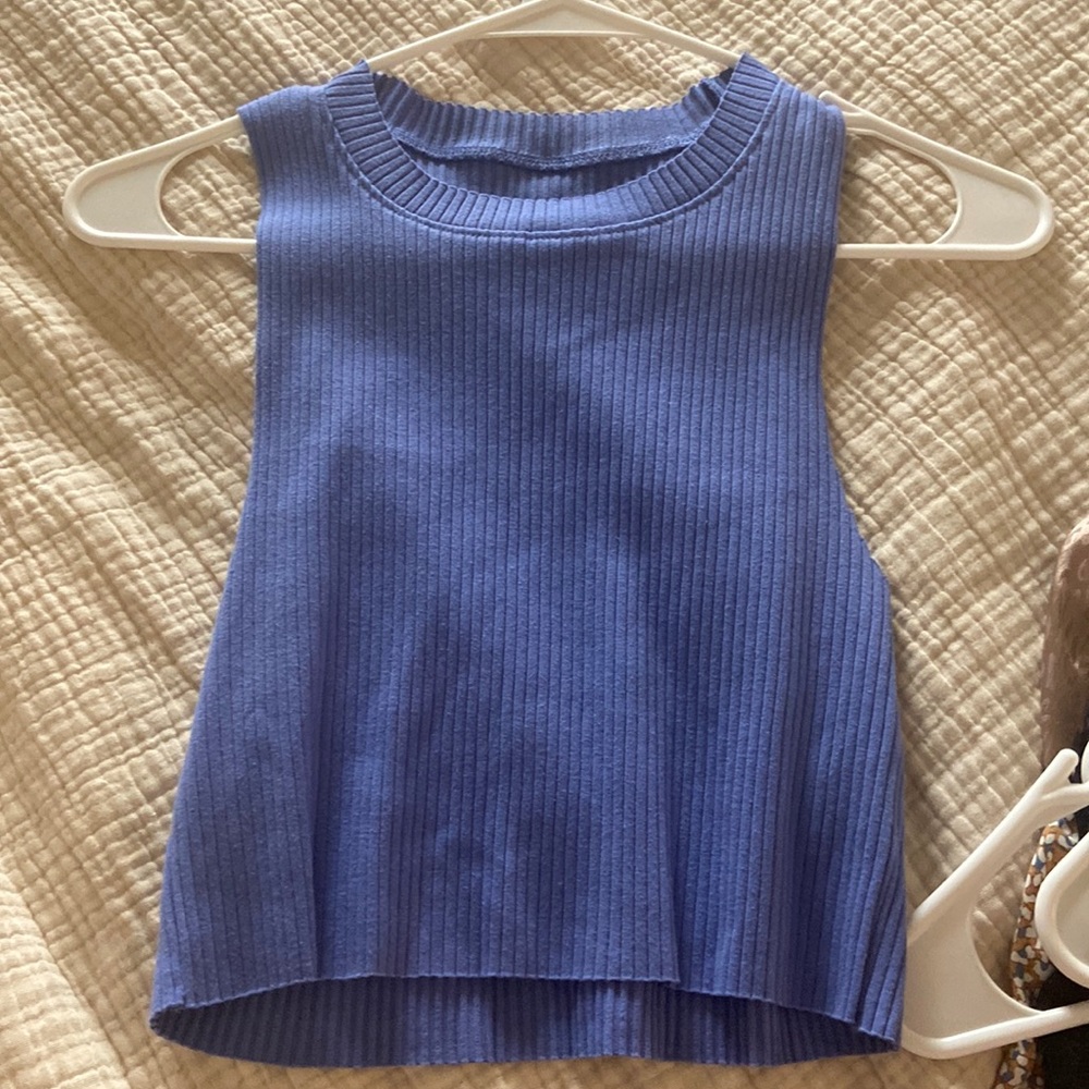 Aerie Medium ribbed cropped tank